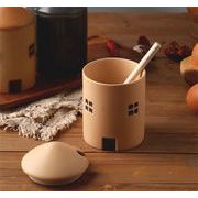 満足度99％ レトロ風陶器調味料容器 ハウス型の可愛いデザインで 250ml キッチン収納に