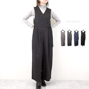 □SALE□ピンストライプ　ジレデザイン　オールインワン(32184)