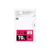 ゴミ袋７０Ｌ透明 ６Ｐ