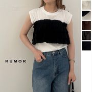 【2026新作】ビスチェセットフレンチスリーブTシャツ