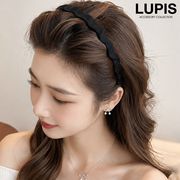 ヘアアクセサリー カチューシャ ウェーブ マット ヘアアレンジ カジュアル きれいめ シンプル
