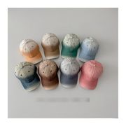個性的 キッズ グラデーション キャップ 春秋物 男女兼用 お洒落 着回し 紫外線対策