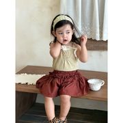 2026新作 夏 女の子 キャミソール フレアスカート セット 子供服