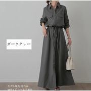 ワンピース 長袖 無地 レディースアパレル LHA723