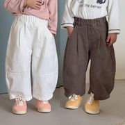 2026秋※QQMM☆キッズ カーブパンツ ワイドパンツ ロングパンツ