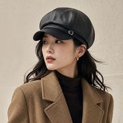 秋冬新作・レディース・大人用帽子・アヒル舌帽 ・キャップ・4色