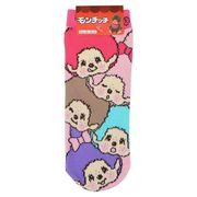 【靴下】モンチッチ フロントアンクル カラフルぎゅう柄