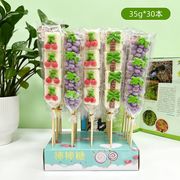 【30本入】果物マシュマロ 綿菓子 人気お菓子 咀嚼音 ソフトキャンディ SNS話題 フルーツ
