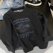 2026秋※キッズ ヴィンテージプリント 長袖Tシャツ ウォッシュドコットン 男女兼用