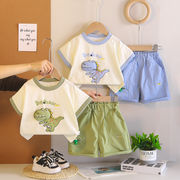 2026夏 新作 Tシャツ 半袖 キッズ  0～5 歳 ベビー 男女兼用  キャラクター 2 点セット 大量在庫 80-120cm