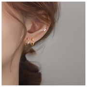 フープピアス ピアス シルバー925 金属アレルギー つけっぱなし イヤリング シンプル 大人 上品