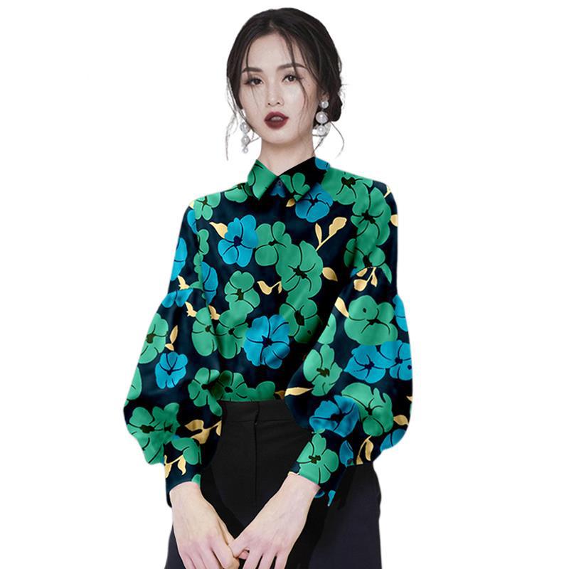 S～2L ★トレンド最前線 パーティー  結婚式 二次会 オシャレ印象　花柄　シャツブラウス