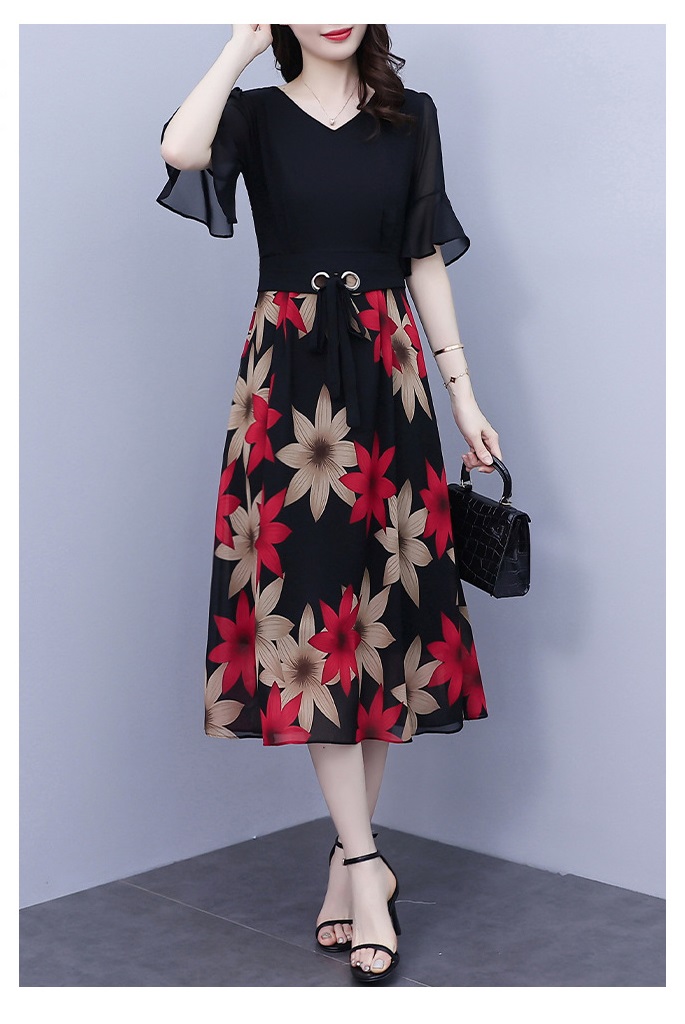 大きい割引 送料無料 L 5l 大きいサイズ 上品感レースvネック スカート可愛い3段フリル シフォンワンピース 大きいサイズ レディース 春夏 結婚式 タイト フォーマル 大人 上品 チュニック One Piece Gekiyasuten Ho Kanematsuusa Com