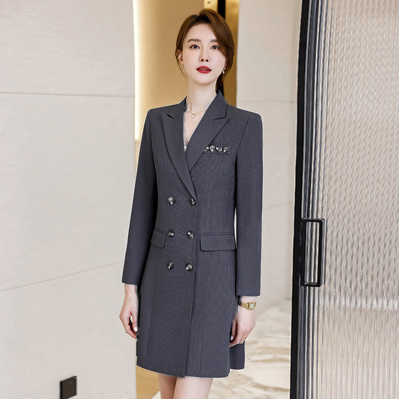 ★S～5L★しっかり素材感 OL 通勤 オフェス パーティー   出かけ　リッチな印象に コートワンピース