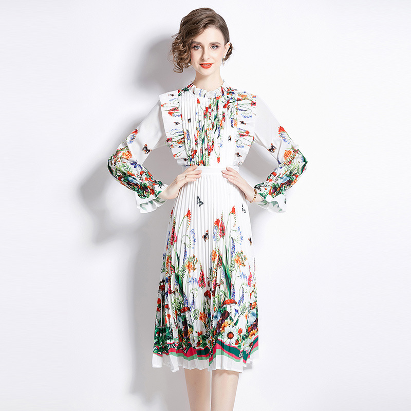 M～3L★パーティー  結婚式 お出かけ デート 可愛いフリル　上品感プリーツ　ドレスワンピース