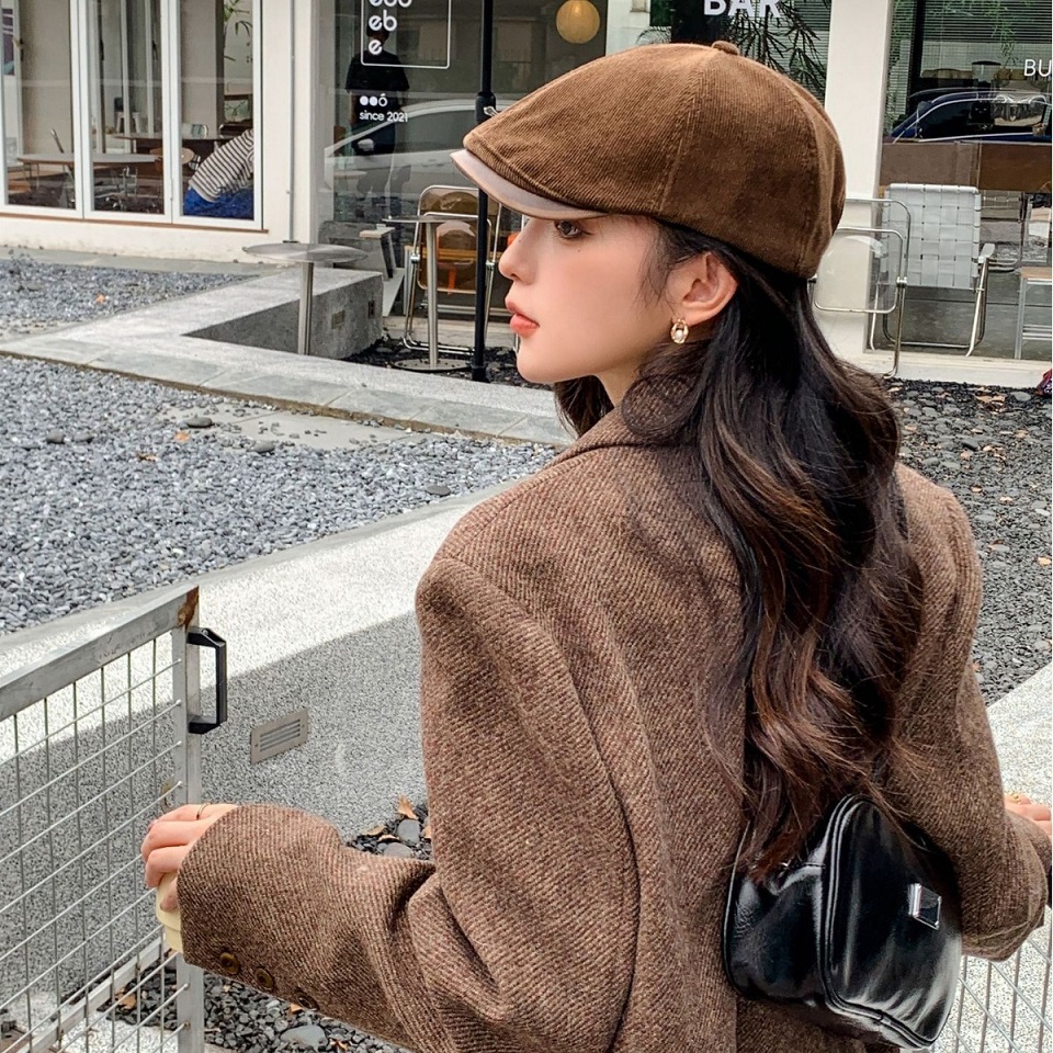 レディース 帽子 帽子 男女兼用 ぼうし 通気 防風 レトロ 鳥打ち帽